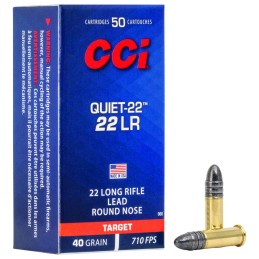 CCI 960 Quiet22  22 LR 40 gr Lead Round Nose 50 Per Box 100 Case