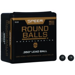 Speer 5110 Lead Balls  36 Cal Lead Ball .350 Dia 64 gr 100 Per Box 5 Case