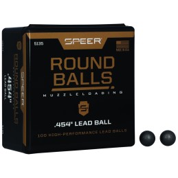 Speer 5135 Lead Balls  44 Cal Lead Ball .454 Diameter 140 gr 100 Per Box5 Case