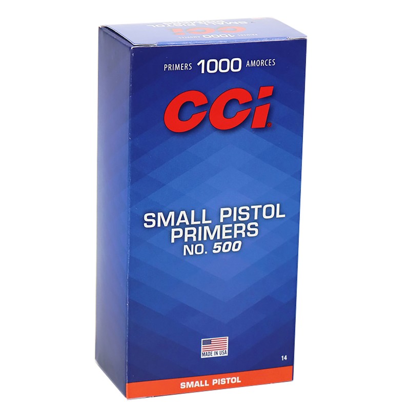 CCI 0014 Standard Pistol No. 500 Small Pistol Multi Caliber Handgun 1000 Per Box