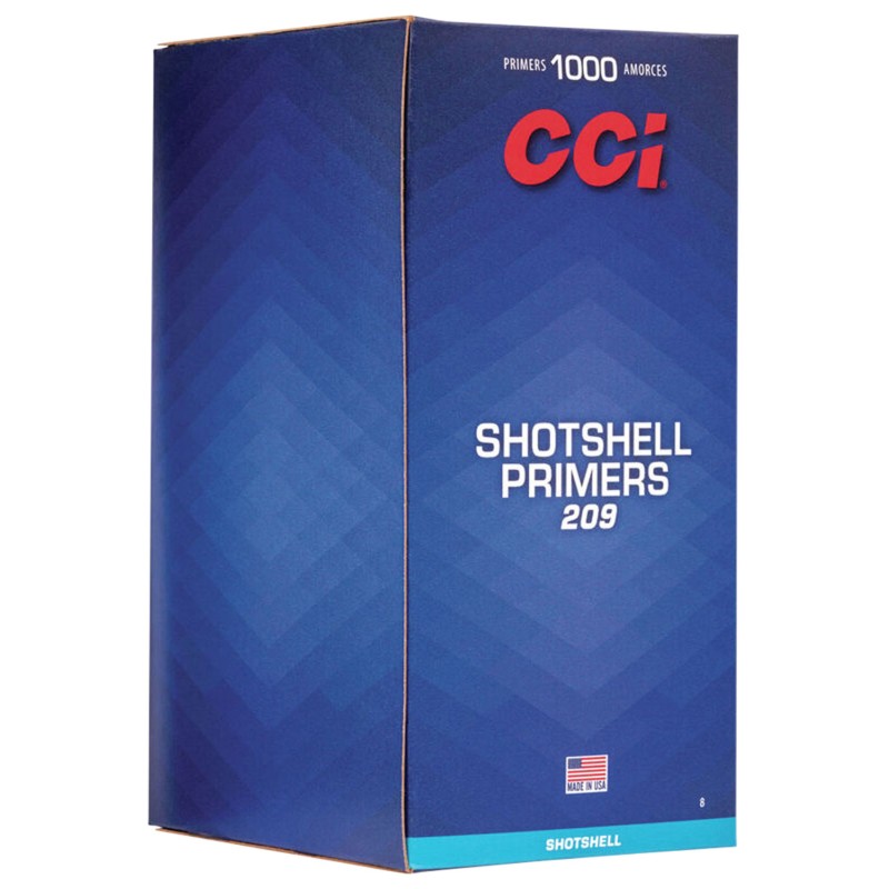 CCI 8 Shotshell Primers 209 Shotgun 1000 Per Box