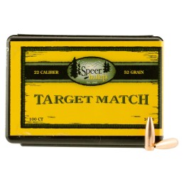 Speer Bullets 1036 Rifle Plinking Target Match .224 52 gr Hollow Point Boat Tail