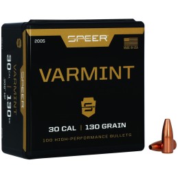 Speer 2005 Varmint  30 Cal .308 130 gr Jacket Hollow Point 100 Per Box 5 Case