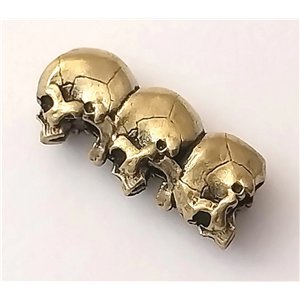 Three Tier Skull Bead