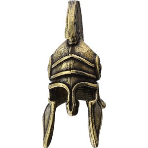 Brass Spartan Helmet Bead
