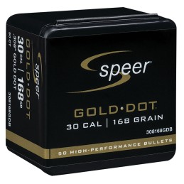 Speer 308168GD Gold Dot  30 Cal .308 168 gr Soft Point 50 Per Box 20 Case