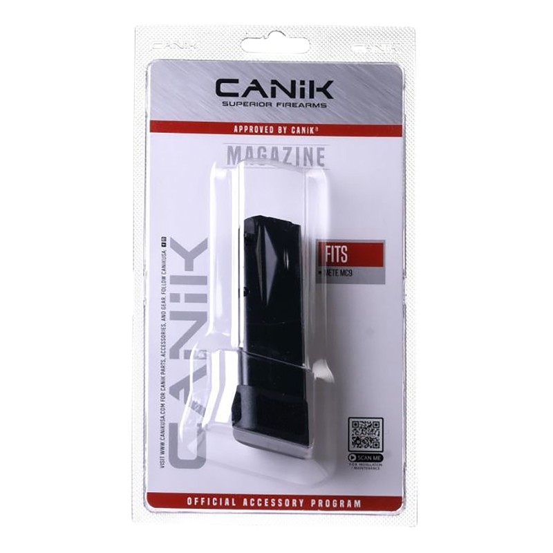 Canik MA2276 MC9  15rd 9mm Luger Black Steel