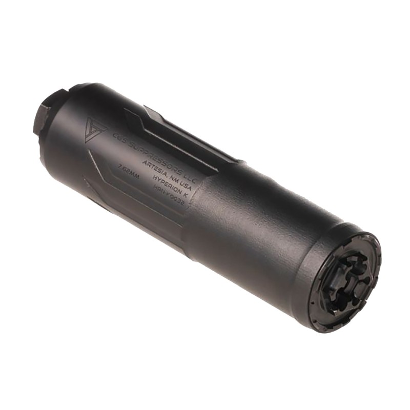 CGS Suppressors CGSHYPERIONQD Hyperion QD 7.62x39mm 1.75 Black Titanium 58x24