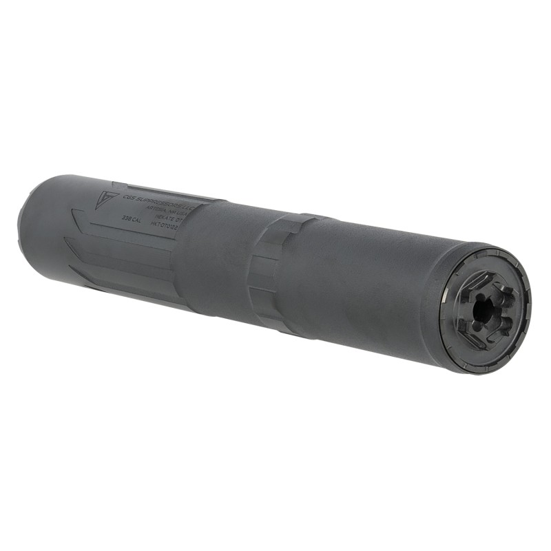 CGS Suppressors CGSHEKATE338DT Hekate DT  338 Cal Black Anodized Titanium 3424 tpi