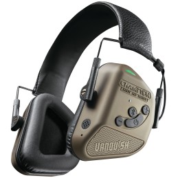 Champion Targets 40983 Vanquish Pro Elite Muff Over the Head Bluetooth Enabled Rechargeable LiIon Battery GoldBlack