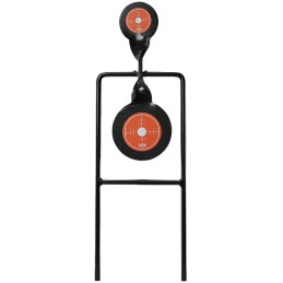 Champion Targets 40875 Gong Spinner Target 3 Top Target4.7 Bottom Target BlackOrange Steel Bullseye Standing