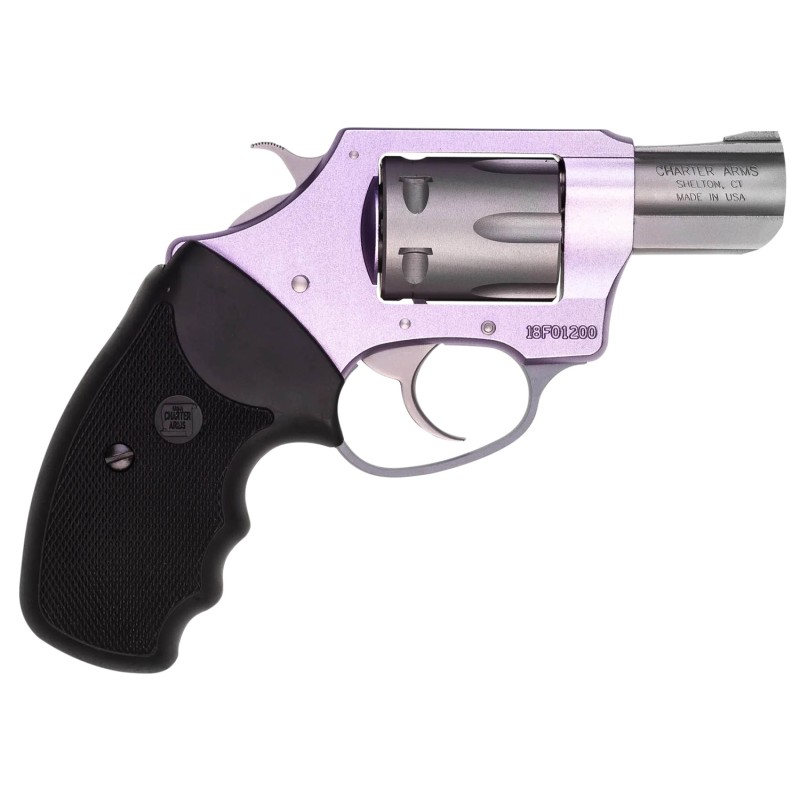 Charter Arms 52240 Pathfinder Lite Lavender Lady Small 22 LR 8 Shot 2 Matte Stainless Steel Barrel  Cylinder Lavender Aluminum F