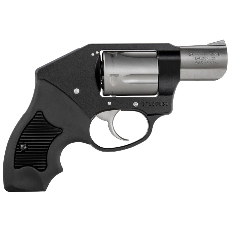 Charter Arms 53911 Off Duty  Compact 38 Special 5 Shot 2 Matte Stainless Steel Barrel  Cylinder Black Aluminum Frame wBlack Fing