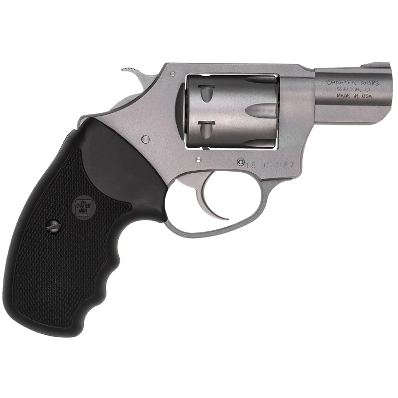 Charter Arms 72324 Pathfinder  Small 22 WMR 8 Shot 2 Stainless Steel Barrel   Cylinder Anodized Aluminum Frame wBlack Finger Gro