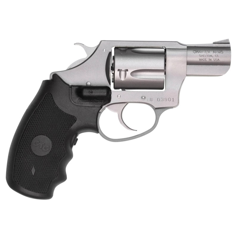 Charter Arms 73824 Undercover  Small 38 Special 5 Shot 2 Matte Stainless Steel Barrel  Cylinder Aluminum Frame wBlack Crimson Tr