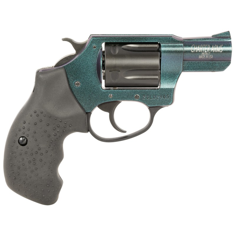 Charter Arms 25387 Undercover Chameleon 38 Special 5rd 2 Barrel Overall HiPolished Iridescent Cerakote Finish Standard Hammer Fi