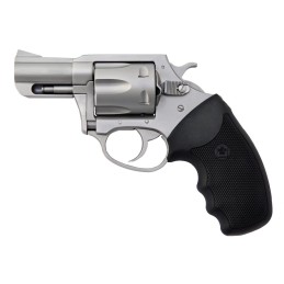 Charter Arms 74020 Pitbull  Large 40 SW 5 Shot 2.30 Matte Stainless Steel Barrel Cylinder  Frame wBlack Finger Grooved Rubber Gr