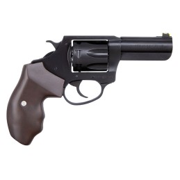 Charter Arms 63270 Professional  32 HR Mag 7 Shot 3 Black Nitride Steel Barrel Cylinder  Frame wWalnut Finger Grooved Grip