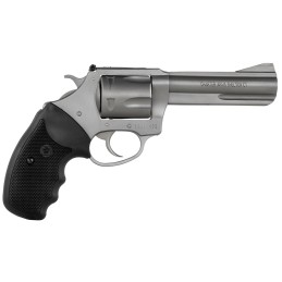 Charter Arms 74042 Pitbull  40 SW 5 Shot 4.20 Matte Stainless Steel Barrel Cylinder  Frame wBlack Finger Grooved Rubber Grip