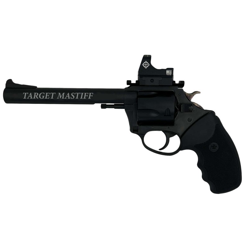 Charter Arms 64465 Mastiff Target Large Frame 44 Special 5 Shot 6 Black Nitride Stainless Steel Barrel Cylinder  Frame Black Rub