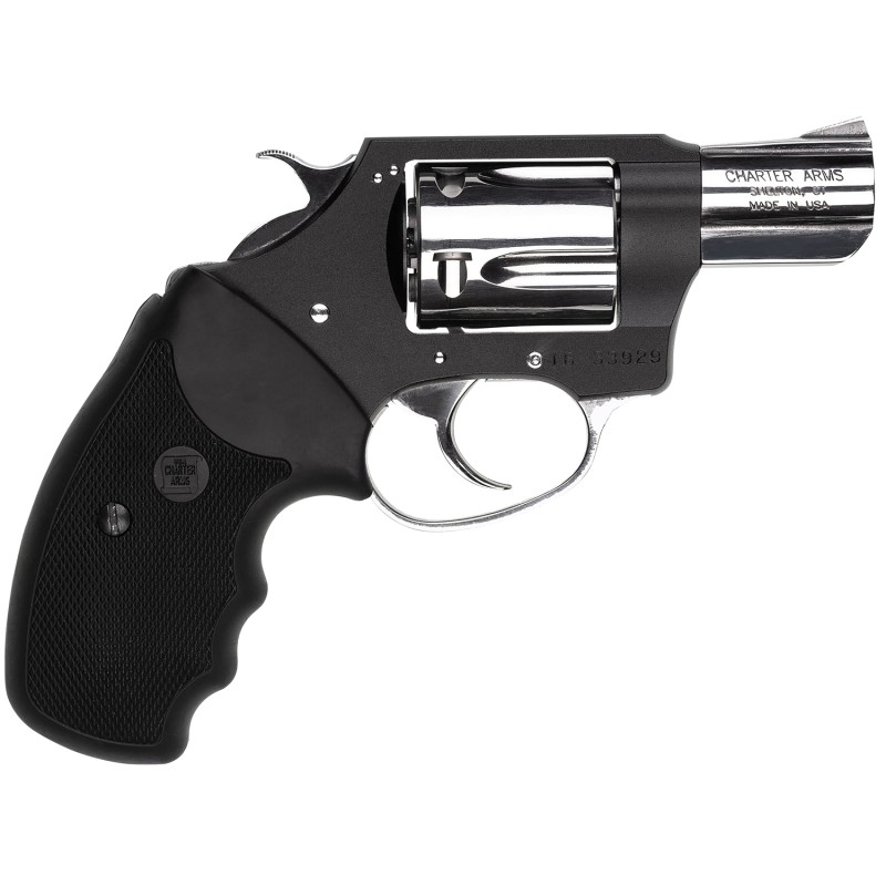 Charter Arms 53871 Undercover Lite 38 Special 5rd 2 High Polished Barrel  Cylinder Black Aluminum Frame Black Rubber Grip Expose