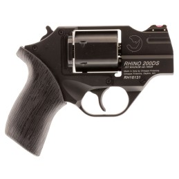 Chiappa Firearms CF340216 Rhino 200DS  Small Frame 357 Mag 6 Shot 2 Black Anodized Steel Barrel Blued Steel Cylinder Black Anodi