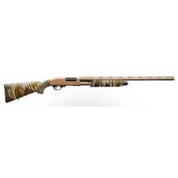 Charles Daly 930315 301  12 Gauge with 24 Barrel 3 Chamber 41 Capacity Flat Dark Earth Metal Finish  Mossy Oak Bottomland Synthe