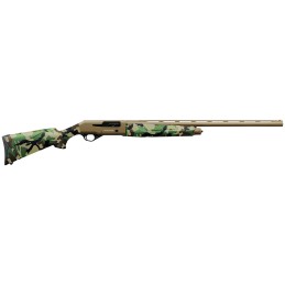 Charles Daly 930328 601  12 Gauge 41 3 28 Vent Rib Barrel Flat Dark Earth Finish Aluminum Receiver Woodland Camo Synthetic Stock