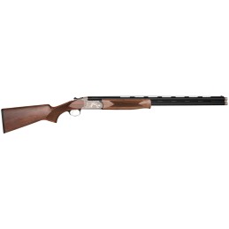 Charles Daly 930344 202A  28 Gauge 3 2rd 26 Blued Vent Rib Barrel Engraved White Receiver Fixed Walnut Checkered Stock Right Han