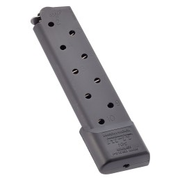 CMC Products MRPM45FS10B Power Mag Railed 10rd 45 ACP Fits 1911 Government Black Stainless Steel