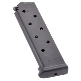 CMC Products MRPM45FS8B Power Mag Railed 8rd 45 ACP Fits 1911 Government Black Stainless Steel