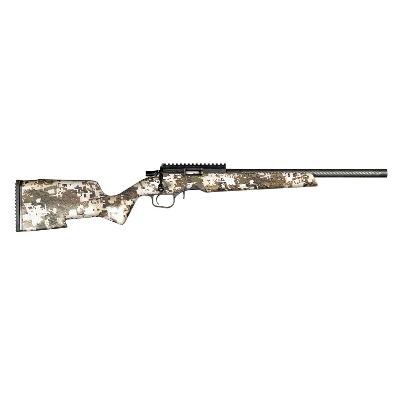 Christensen Arms 8011200700 Ranger  22 LR 101 Capacity 18 Carbon FiberThreaded Barrel Black Anodized Finish Sitka Subalpine Camo