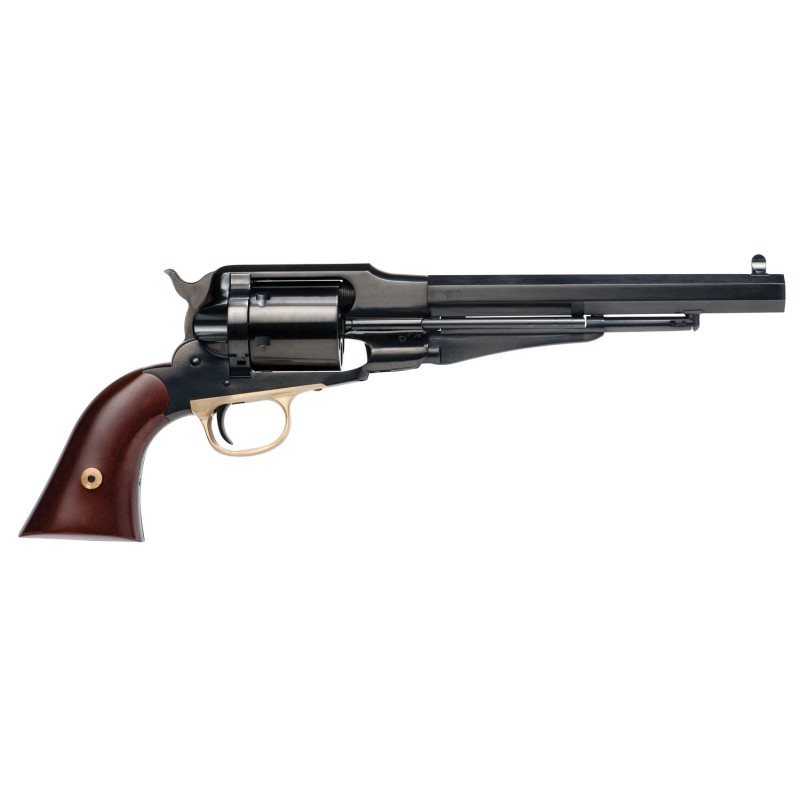 Cimarron CA1000 1858 New Model Army 45 Colt LC 6rd 8 Blued Octagon Barrel Blued Steel Cylinder   Frame Ejector Rods Walnut Grip