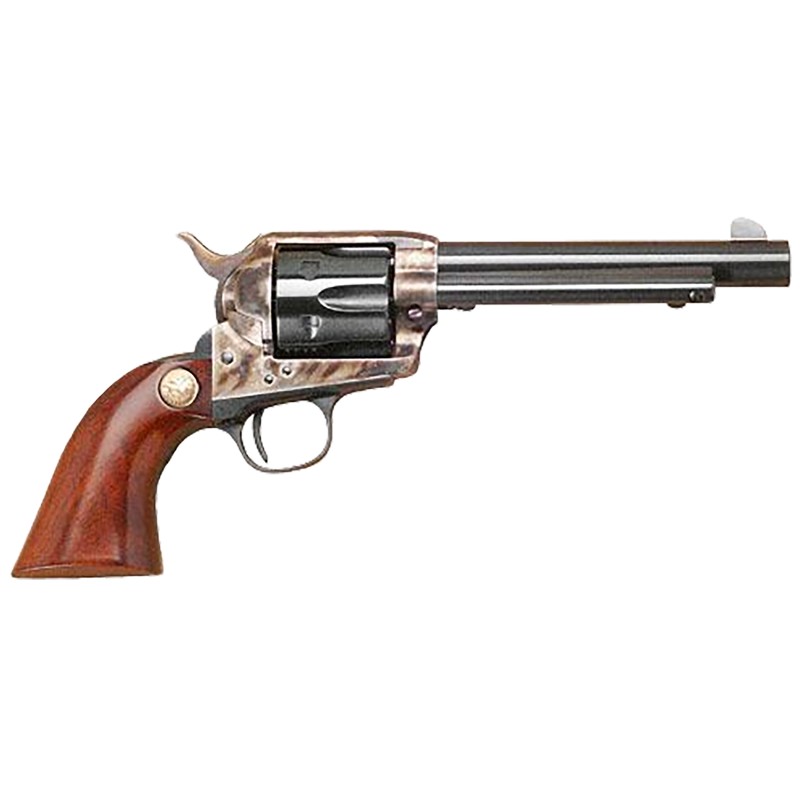 Cimarron MP401 Model P  38 Special 357 Mag 6 Shot 5.50 Blued Steel Barrel Cylinder  Frame Walnut Grip Exposed Hammer