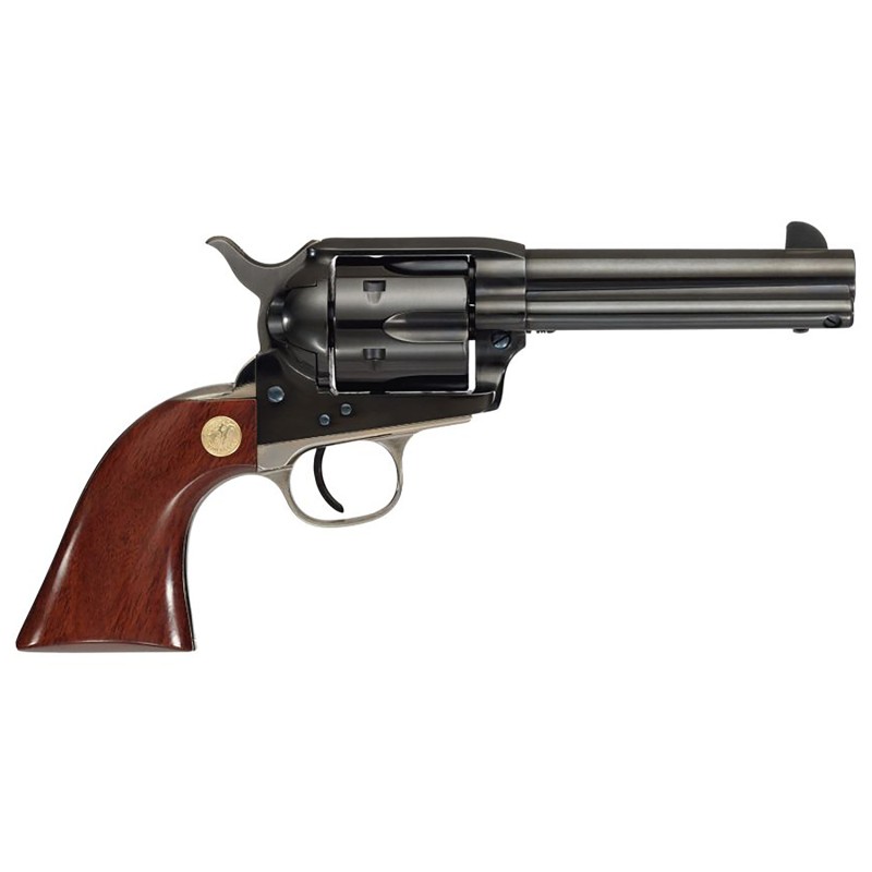 Cimarron MP410B1401 Pistoleer  45 Colt LC 6 Shot 4.75 Blued Steel Barrel Cylinder  Frame Wide Front Sight NickelPlated Back Stra