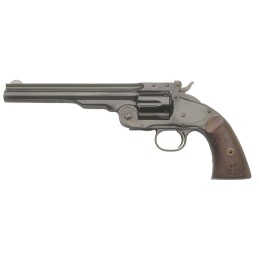 Cimarron CA850 No. 3 Schofield  45 Colt LC 6 Shot 7 Matte Black Steel Barrel Cylinder  Frame Walnut Grip Exposed Hammer