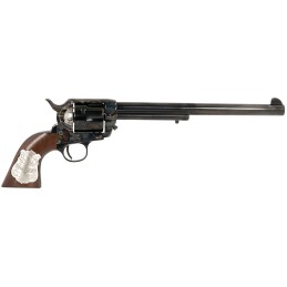 Cimarron PP558 Buntline  45 LC Long Colt 6rd 10 Blued Frame Barrel  Cylinder Walnut wInlaid Silver Medallion Grip