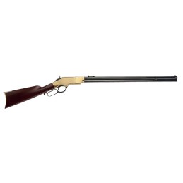 Cimarron CA288 1860 Henry Civilian 45 Colt LC 121 24 Blued Octagon Barrel Brass Rec Walnut Furniture Adj. Sights