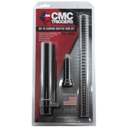 CMC Triggers 81626 Carbine Buffer Tube Kit MilSpec 6 Position AR15 Black Anodized 7075T6 Aluminum