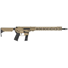 CMMG 92AE6FBCT Resolute MK17 9mm Luger 16.10 211 Coyote Tan Cerakote Aluminum Rec Chrome Moly Barrel Black Adjustable RipStock R