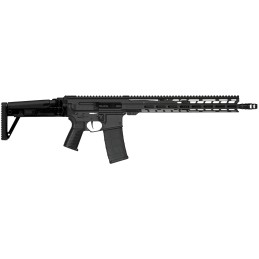 CMMG 30A750AAB Dissent MK47 300 Blackout 301 2 16.10 Black Armor Side Charging Handle Rec 15 MLok Handguard Side Folding Stock Z