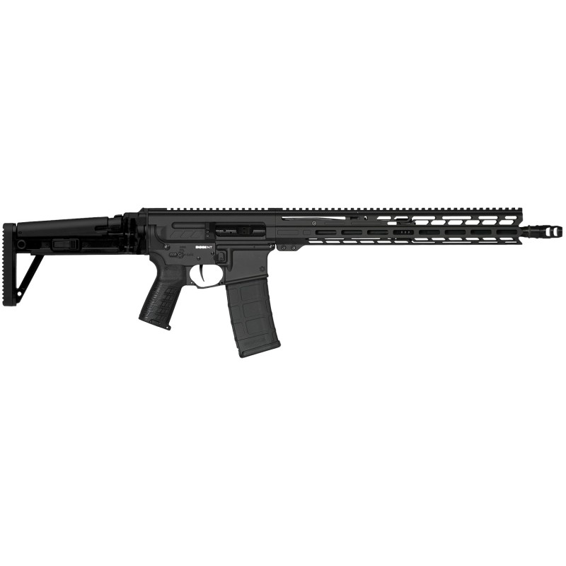 CMMG 30A750AAB Dissent MK47 300 Blackout 301 2 16.10 Black Armor Side Charging Handle Rec 15 MLok Handguard Side Folding Stock Z