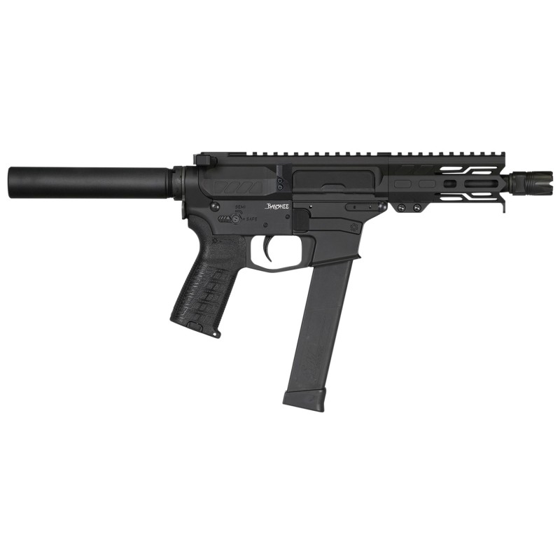 CMMG PE45A69BBAB Banshee MKG 45 ACP 5 261 Armor Black Cerakote Rec Black Nitride Barrel Black Magpul MOE Grip