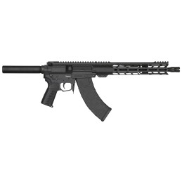 CMMG PE76A0B33AB Banshee MK47 7.62x39mm 12.50 301 Black Cerakote Rec Black Nitride Barrel Synthetic Buffer Tube No Brace Black P