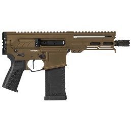 CMMG 54AA847MB Dissent  5.7x28mm 321 6.50 Midnight Bronze Cerakote Rec OEM Grip Picatinny Buffer Adapter