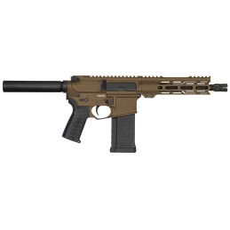 CMMG PE54A8879MB Banshee MK4 5.7x28mm 401 8 Midnight Bronze Rec Buffer Tube No Brace EML7 MLOK Handgaurd Polymer Grip Zeroed Lin