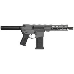 CMMG PE54A8879TNG Banshee MK4 5.7x28mm 401 8 Tungsten Gray Rec Buffer Tube No Brace EML7 MLOK Handgaurd Polymer Grip Zeroed Line