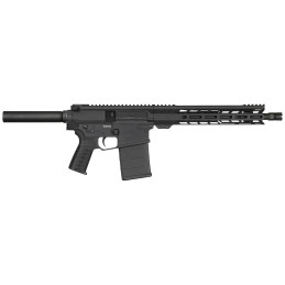 CMMG PE38A928EAB Banshee MK3 308 Win 201 12.50 Black 11 MLok Handgaurd Buffer Tube Brace OEM Zeroed Ambi Controls  Linear Compen