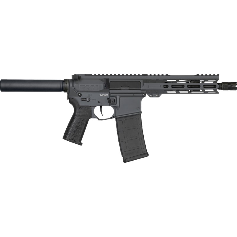 CMMG 30AB20FSG Banshee MK4 300 Blackout 301 12.50 Black Nitride Medium Taper Threaded Barrel EML 7 MLOK Handguards Sniper Gray C