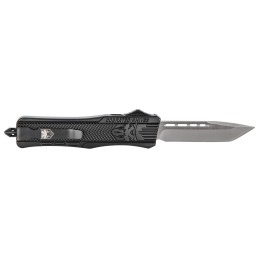 CobraTec Knives MBSTK1MTNS CTK1  Medium 3 OTF Tanto Plain D2 Steel BladeBlack Aluminum Handle Features Glass Breaker Includes Po